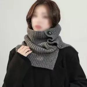 목토시 터틀넥 워머 여성용 어깨 숄 겨울 방한 아이템 니트머플러 목폴라넥워머