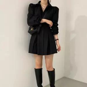 데일리 데님 카라 세련 미니 원피스