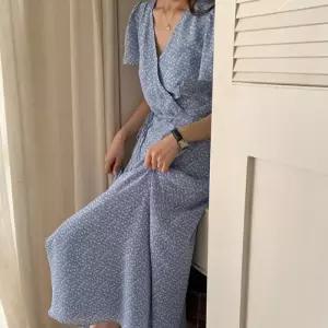 여름 쉬폰 패턴 내추럴 랩원피스