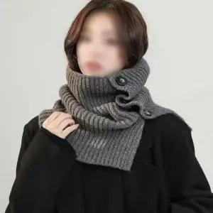 목토시 터틀넥 워머 여성용 어깨 숄 겨울 방한 아이템 니트머플러 목폴라넥워머