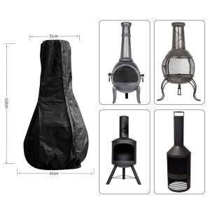 야외 Chiminea 커버 방수 보호 슬리브 벽난로 캠프 히터 가방 난방 따뜻한 텐트