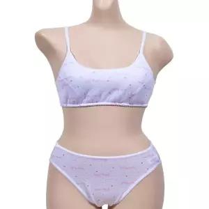 하트 브라팬티세트 1단계 스포츠 주니어 물결패턴 SN2203-0307