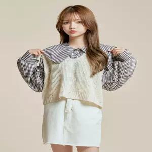 [반에이크][반에이크] 스토아 브이넥 베스트_OB17VTME08Z
