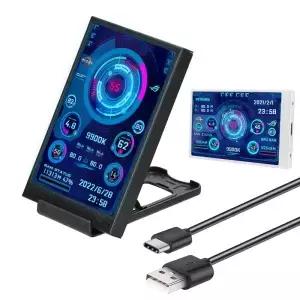 3.5 인치 IPS Type-C 화면 480*320 보조 CPU GPU RAM HDD USB 모니터 자유롭게 AIDA64 미니 디스플레이