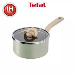 [테팔] 인덕션 블라썸 민트 편수 냄비 18cm