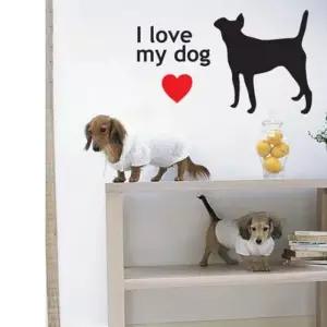 그래픽스티커 I love my dog WBWG163 예쁜 저렴한