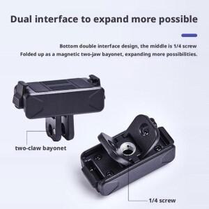 DJI 오스모 액션 5 프로/4 포켓 3용 퀵 릴리즈 마운트 강력한 자석 버클 퀵 릴리즈 베이스 스포츠 카메라