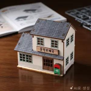 ON동네 프라모델 미니 그때 그시절 둔덕우체국 건물미니어처