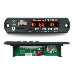 무선 블루투스 5.0 MP3 보드, 자동차 오디오, USB, TF, FM 라디오 모듈, 플레이어, 리모컨 포함, 5V