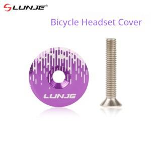 LUNJE 자전거 헤드셋 탑 캡 MTB 도로 스템 (나사 포함) 28.6mm 튜브 프론트 포크 보울 커버