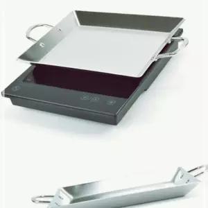 IKWCF3089 3중 스텐 인덕션 36cm 8호 순대 곱창 사각 떡볶이 팬 판 볶음 닭갈비 철