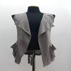 묶음끈 언발 여름조끼 혼방 마 베스트 빅사이즈조끼 조끼 F30410 뒤 Vest