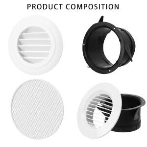 100/150mm 원형 덕트 환기 커버 다양한 모양 공기 배출구 추출 밸브 그릴 순환 통풍구