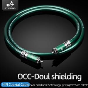 HIFI OCC 동축 케이블 HiFi 이중층 차폐 소음 방지 SPDIF 서브우퍼 RCA 오디오