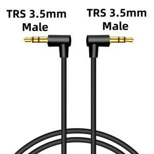 90도 3.5mm TRS/TRRS 오디오 케이블 스테레오 - 직각 AUX 코드 (헤드폰, MP3, 스마트폰, 태블릿, 차량용