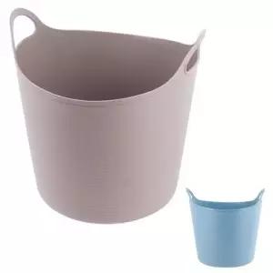 원형 라인 약37x31cm 빨래 소프트 바구니