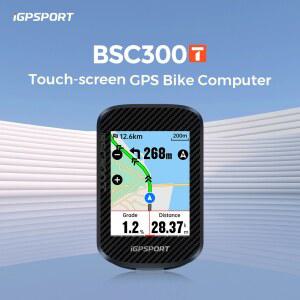 자전거속도계 IGPSPORT BSC300T 터치스크린 자전거 컴퓨터 GPS 지도 주행 트레이너 거리계 글로벌 변속기 오프라인 사이클링 스마트 전자