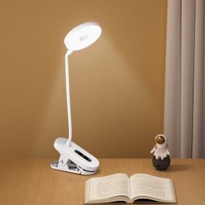 클립 온 책상 램프 휴대용 LED 데스크탑 시간 초과 무단 조광 1200 Mah 눈 보호 독서 연구