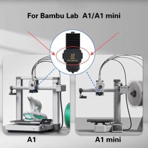 1/3/5/10 Pcs Bambu Lab A1 미니 커버 용 실리콘 양말 3D 프린터 가열 블록 슬리브 핫 엔드 단열 케이스