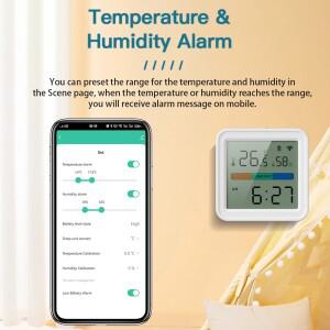 Tuya 새로운 WiFi 온도 습도 센서 스마트 라이프 백라이트 지원 Alexa Google Home Assistant