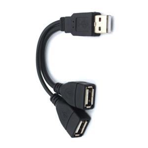 범용 USB 3.0 남 듀얼 여 잭 스플리터 2포트 허브 데이터 케이블 연장 케이블 어댑터 PC 노트북 컴퓨터용
