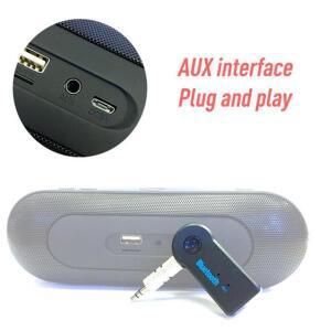 Aux 자동차 블루투스 수신기 5.0 인터페이스 3.5mm 무선 오디오 어댑터 핸즈프리 통화 변환 송신기