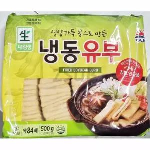 둘섭 유부 대림 500G 잔치국수유부 우동토핑 유부채 유부김밥