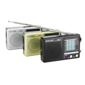 내장 스피커 휴대용 미니 디지털 라디오 SW/AM/FM 실내 실외 비상 사용 배터리 작동식 텔레스코픽 안테나