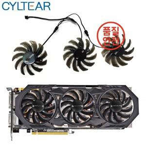 3개 75MM T 128010 교체용 Gigabyte 970 Windforce G1 그래픽 카드용 SM PLD08010S12H VGA GPU 쿨러 팬