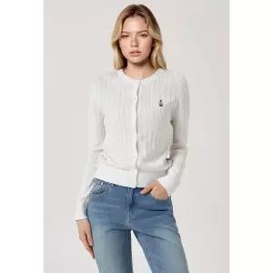 후아유 Steve High Gauge Cotton Cable Cardigan WHCKG2325F