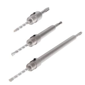 콘크리트 벽 구멍 톱용 1Pc 30-150mm 드릴링 크라운 샤프트 시멘트 스톤 커터 도구로 설정된 SDS PLUS 해