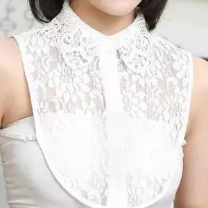 (올핀)레이스카라 여성 페이크셔츠카라 레이어드카라