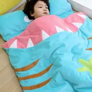 (올핀)어린이 유아 아기 낮잠 이불 가방 세트 프리미엄 상어