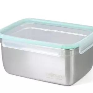 마리빙 냉장고 밀폐용기 스텐반찬통 찬기 김치통 직사각 3400ml