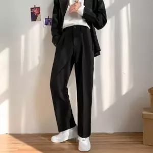 9부 가을슬랙스 슬랙스 남자 정장바지 뒷밴딩 편한 하객룩 스판 팬츠