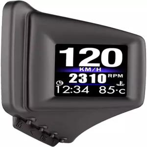 헤드업 디스플레이 카 HUD P8 OBDII 및 GPS 듀얼 시스템 시장 최초의 모델은 A-필러 트림에 설치할 수