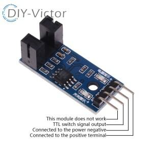 슬롯 유형 IR 광 커플러 속도 센서 모듈 3.3V-5V 카운터 51 AVR PIC Diy 키트 측정