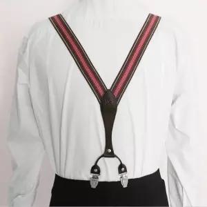 레더 서스펜더 가죽 멜빵 끈