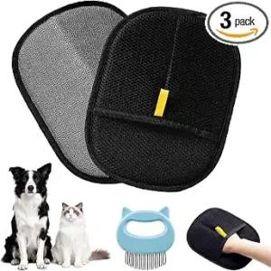 반려동물 제모 장갑 양면 블랙 정전기 개 고양이 소파 침대 자동차 가구용