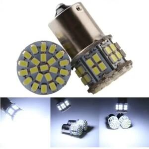 2Pcs BA15S P21W S25 1156 LED 자동차 브레이크 테일 라이트 50 SMD 1206 DC 12V 24V BAY15D 주차 안개 램