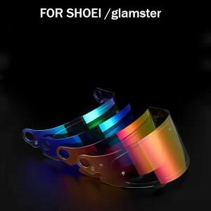 SHOEI 호환 Glamster 풀 페이스 바이크 오토바이 렌즈용 헬멧 바이저 자외선 차단 방수 쉴드 Capacete moto