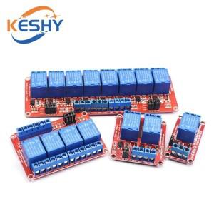 1-10PCS 5V 12V 릴레이 모듈 광커플러 출력 1 2 4 6 8채널 Arduino PLC 자동화 장비용