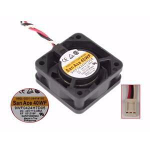 Sanyo Denki 3 선 서버 냉각 선풍기, 9WF0424H7D05, DC 24V, 0.085A, 40x40x15mm