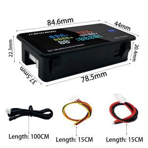 DC 0-200V 10A 컬러 디지털 전압계 디스플레이 검출기 측정기 전력 에너지 KWS-DC200