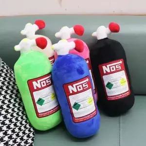 신형 자동차 목베개 운전석 및 조수석용 NOS 병 모양 장식 레스트 쿠션 플러시