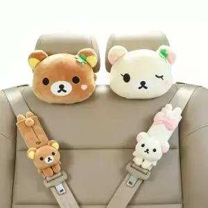 귀여운 자동차 커버 부드러운 봉제 곰 어깨 패드 스타일 액세서리 여성용