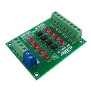 DST-1R4P-N 광 커플러 절연 보드 전압 변환기 모듈 PLC 신호 레벨 NPN 출력 1.8V 3.3V 5V 12V 24