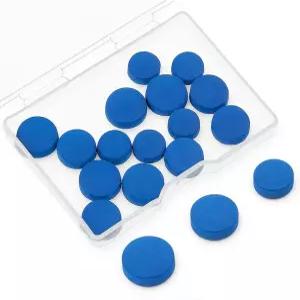엘리베이트테크 15Pcs 당구 풀 큐 팁 스틱 스누커 테이블 교체 수리 키트 보관함 블루 10 12 13mm