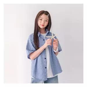 [버블트리]버블트리 [B154]틴즈체크남방