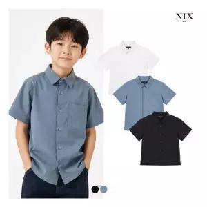 [NIXKIDS]남아) 레귤러핏 반팔 셔츠(FKQMCSH801P)